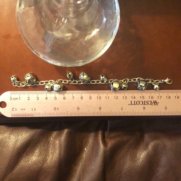 Two Tone Jingle Bell Bracelet And Earring Set - Picture 3 of 3